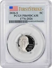 2026-S Jefferson Nickel 1776-2026 PR69DCAM First Strike PCGS