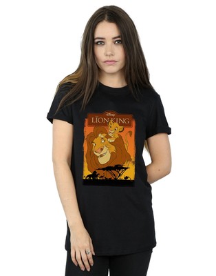 Disney Damen The Lion King Simba and Mufasa Boyfriend Fit T-Shirt