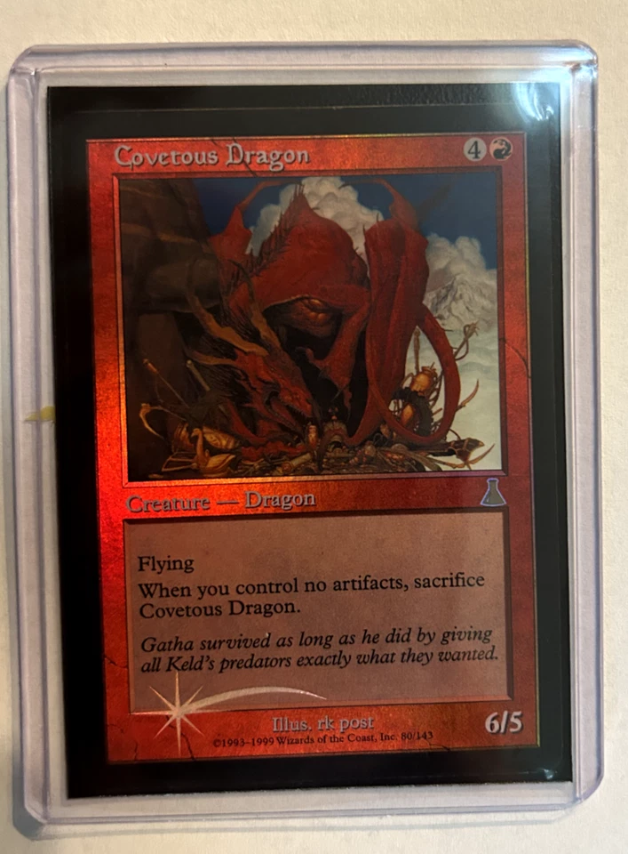Covetous Dragon - Foil -Urza's Destiny -NM -MTG magic the gathering - Image 4 of 4