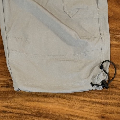 Tacvasen 3/4 Length Pants Men 30 Gray Cargo 7 Pocket Performance Hiking Shorts - Picture 7 of 11