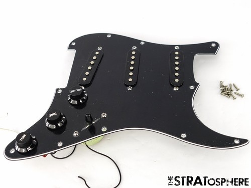 Fender Buddy Guy Strat LOADED PICKGUARD Stratocaster Black Prewired!