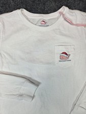 Vineyard Vines Christmas Shirt Kids Large White Long Sleeve Tee