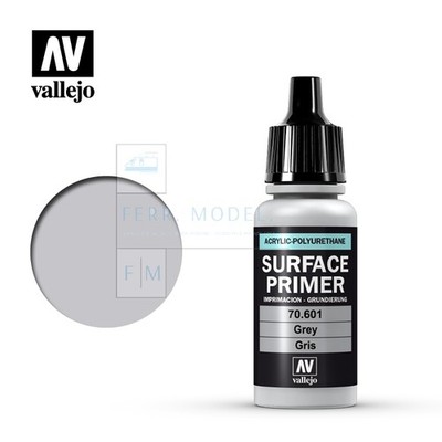 VALLEJO 70.601 - Oberflächengrundierung. Acryl Farbe Grau. 17ml.