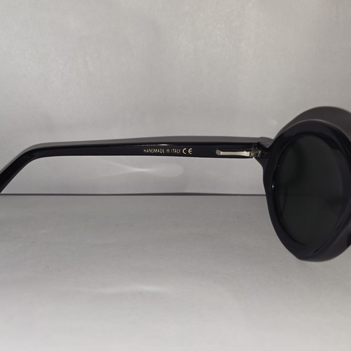 Lunettes de soleil rondes vintage artisanales Pifebo - Photo 3 sur 4
