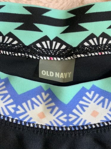 Old Navy Swim Shirt Size Youth XL Black w/ Colorful Graphic Print Shoulders - Picture 10 of 12