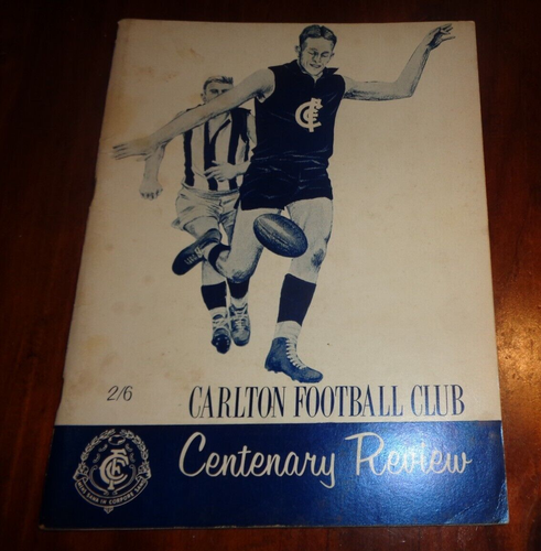 1965 CARLTON VFL FOOTBALL CENTENARY REVIEW MAGAZINE