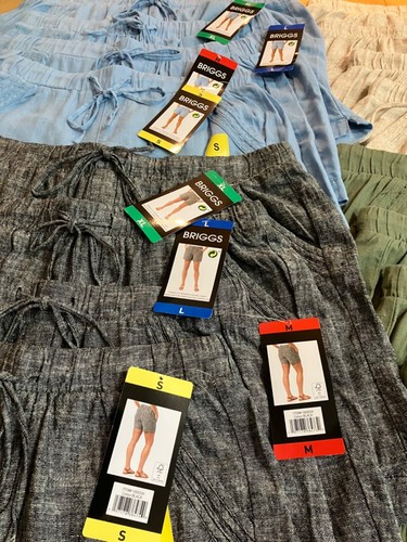 Pantalones cortos para mujer Briggs de mezcla de lino - Nuevos con etiquetas - 4 colores y 4 tallas disponibles - Imagen 2 de 74