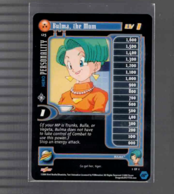 Dragon Ball Z bulma the scientist CCG #67 | eBay