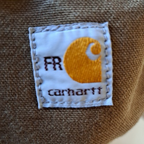 Carhartt Cat 2 Pants Mens 40x30 Khaki Rust Color Canvas Cargo Carpenter Wide Leg - Photo 7/9