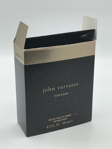 John Varvatos Vintage Men Cologne Spray 4.2 oz New In Box Top Cut - Picture 2 of 3