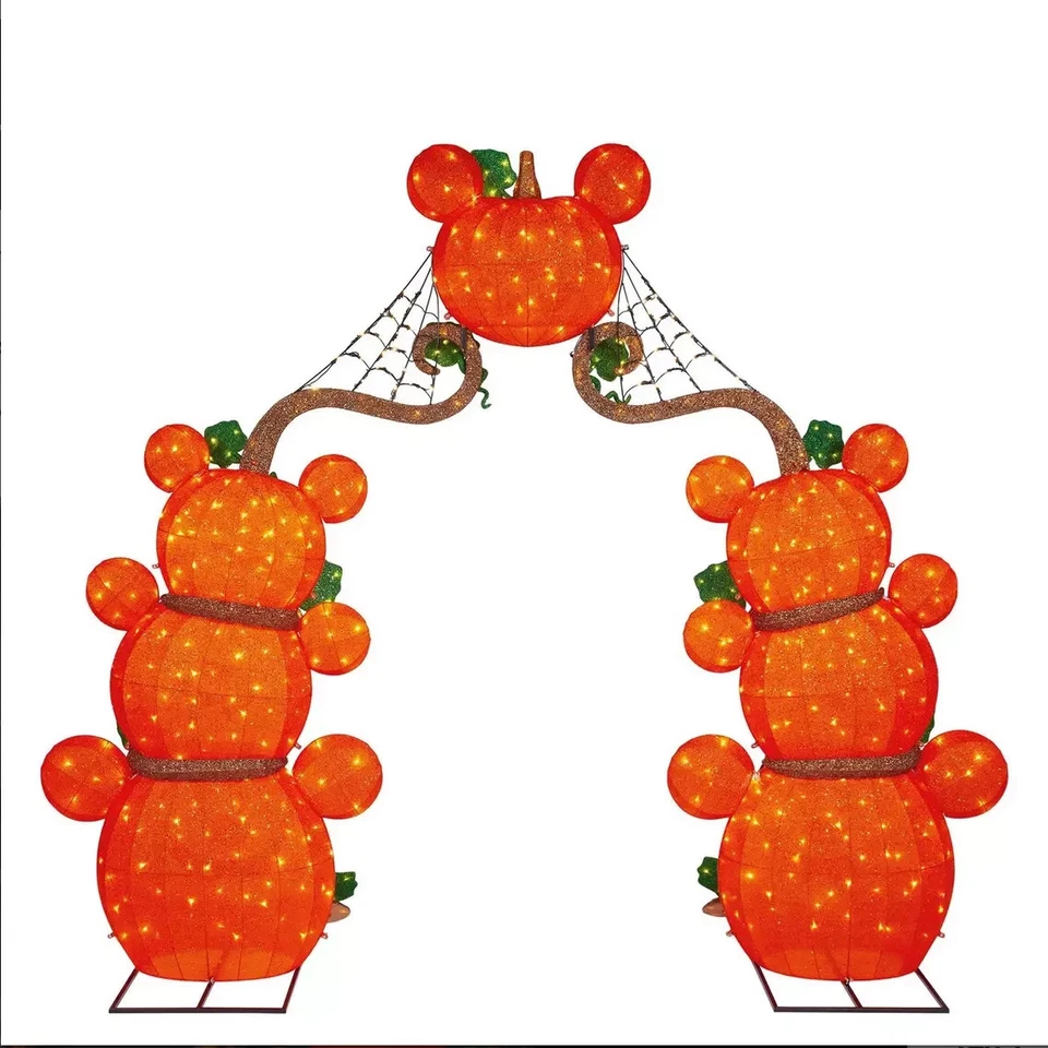 Disney Halloween Arco de Calabaza con Luces LED 9 Pies Raro Agotado Costco Foto 3 de 4
