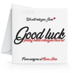 Personnalise Drole Humour Desole Votre Depart Carte Parfait Pour Le Travail Des Collegues Ebay