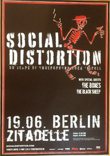 SOCIAL DISTORTION 2009 BERLIN - orig. Concert Poster - Konzert Plakat - DIN A1