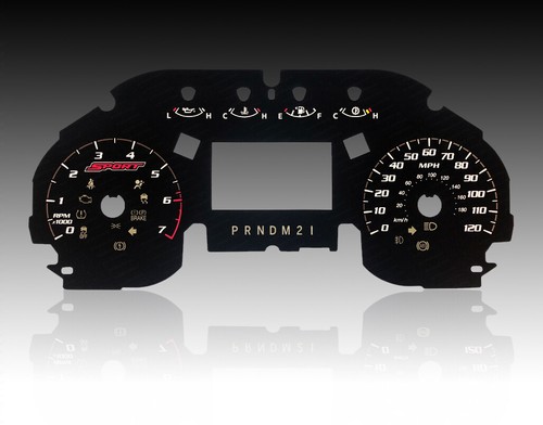 Speedometer Faceplate Fits a 2018 & Up Ford F-150 XLT Sport MPH (W/Big Screen) - Picture 2 of 3