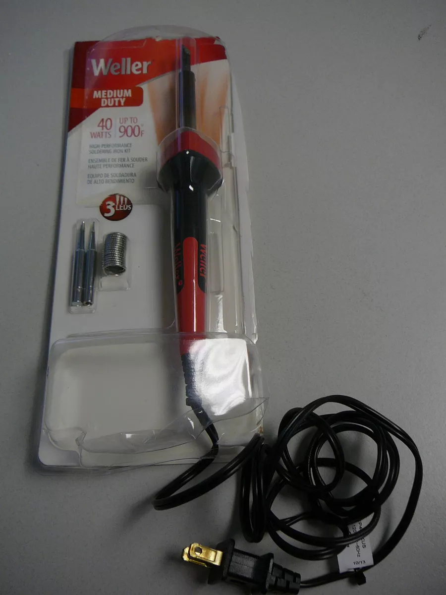 Weller 40W 120V Red Black LED Soldering Iron Kit eBay