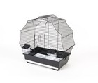 Black Bird Cage Bird Habitat Aviary Vogelheim Cage 40 x 25.5 x 38.5 cm