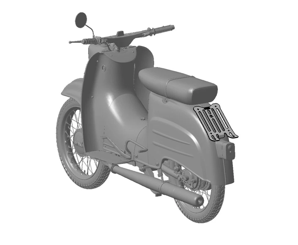 Gepäckträger Vogelserie für Simson Schwalbe KR51/1 KR51/2 Star - Tuning - Design - Bild 2 von 4