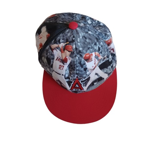 MLB ANAHEIM ANGELS Mike Trout Baseball Cap Hat State Farm Sixth Man Adult - Picture 3 of 8