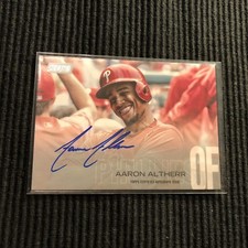 2018 TOPPS STADIUM CLUB AARON ALTHERR *ROOKIE AUTO*  PHILADELPHIA PHILLIES