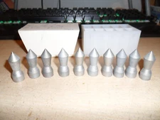 Lot of 10 Spear Tips Cannon Bullet Arrow Tip Armour Piercing Loads 1.25" Head