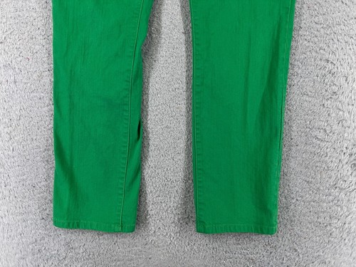 Lauren Ralph Lauren Pants Women 6 Green Denim Jeans Straight Low Rise 28x27 - Picture 2 of 15