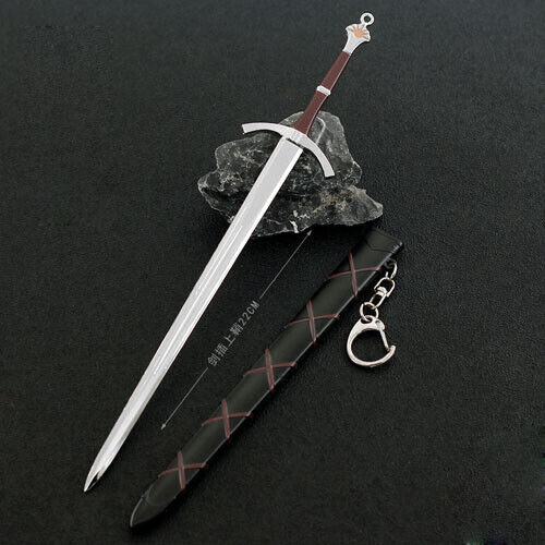 Espada medieval de metal escala 1/6 de 8,66"" hoja de tronos para figura de 12"" cuerpo arma - Imagen 2 de 16