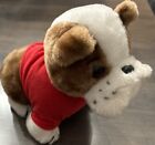 Dakin Bulldog Dog Plush 9 Inch Red Jacket 1978 Stuffed Animal Toy