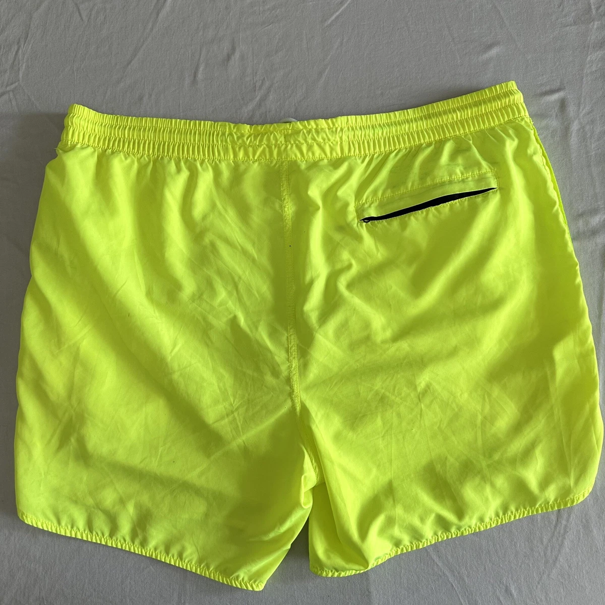 Neon green best sale mens swim trunks