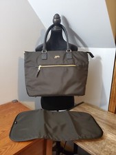 NEW Ju-Ju-Be Eco Black Diaper Bag Tote With Changing Pad