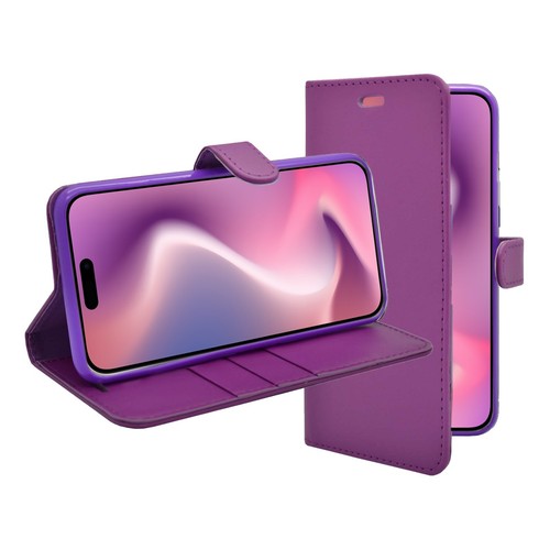 For Apple iPhone 16 Plus Phone Case Wallet Flip PU Leather Card Slot Pouch Cover - Picture 63 of 72