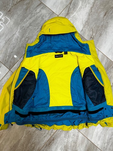 Marmot Free Skier Ski Jacket Yellow Mens M - Picture 2 of 8