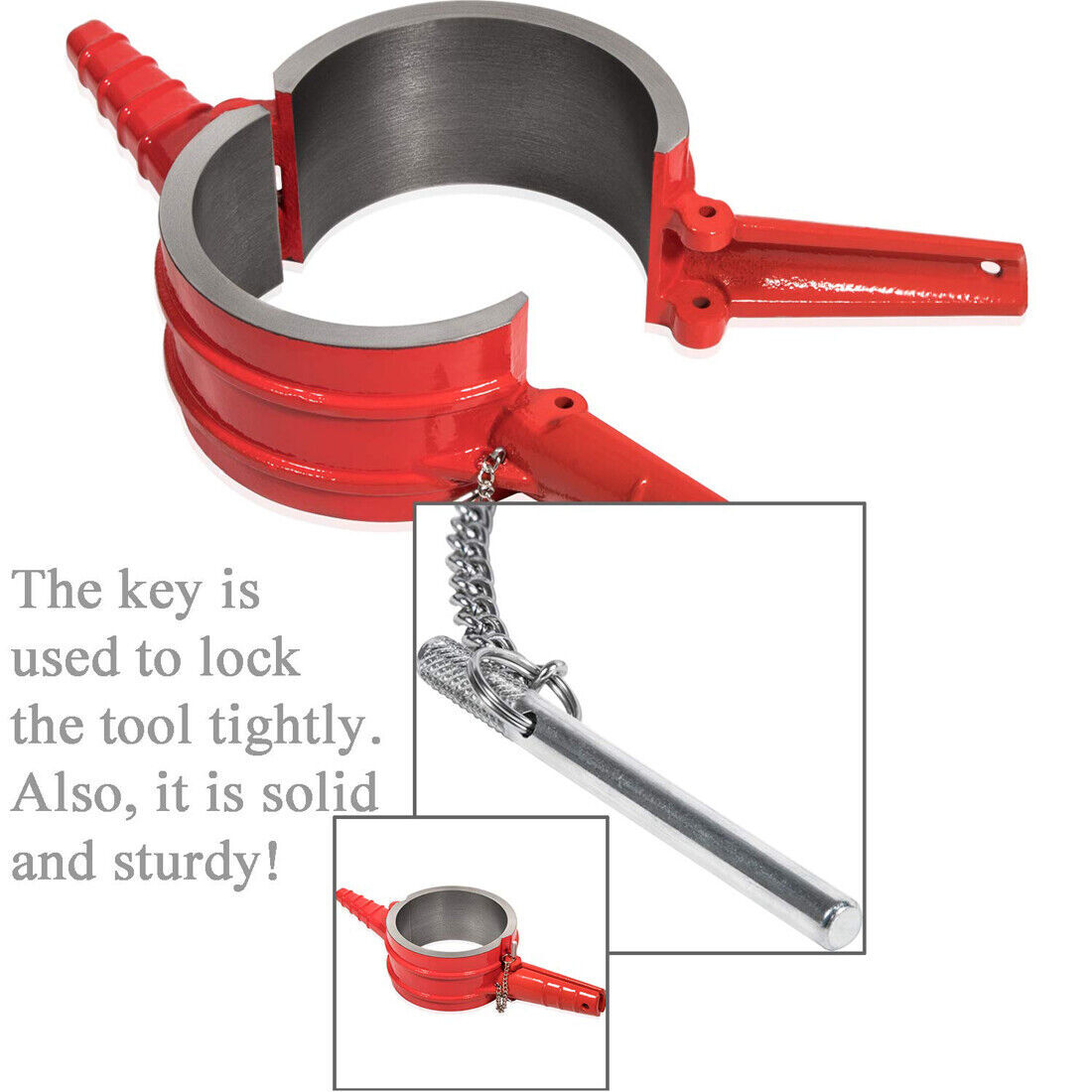 7040 Piston Ring Compressor Tool For Cummins ISX, Caterpillar 3400, And C-15 5.4" Bore Same As PT-7040 (Black - View #6