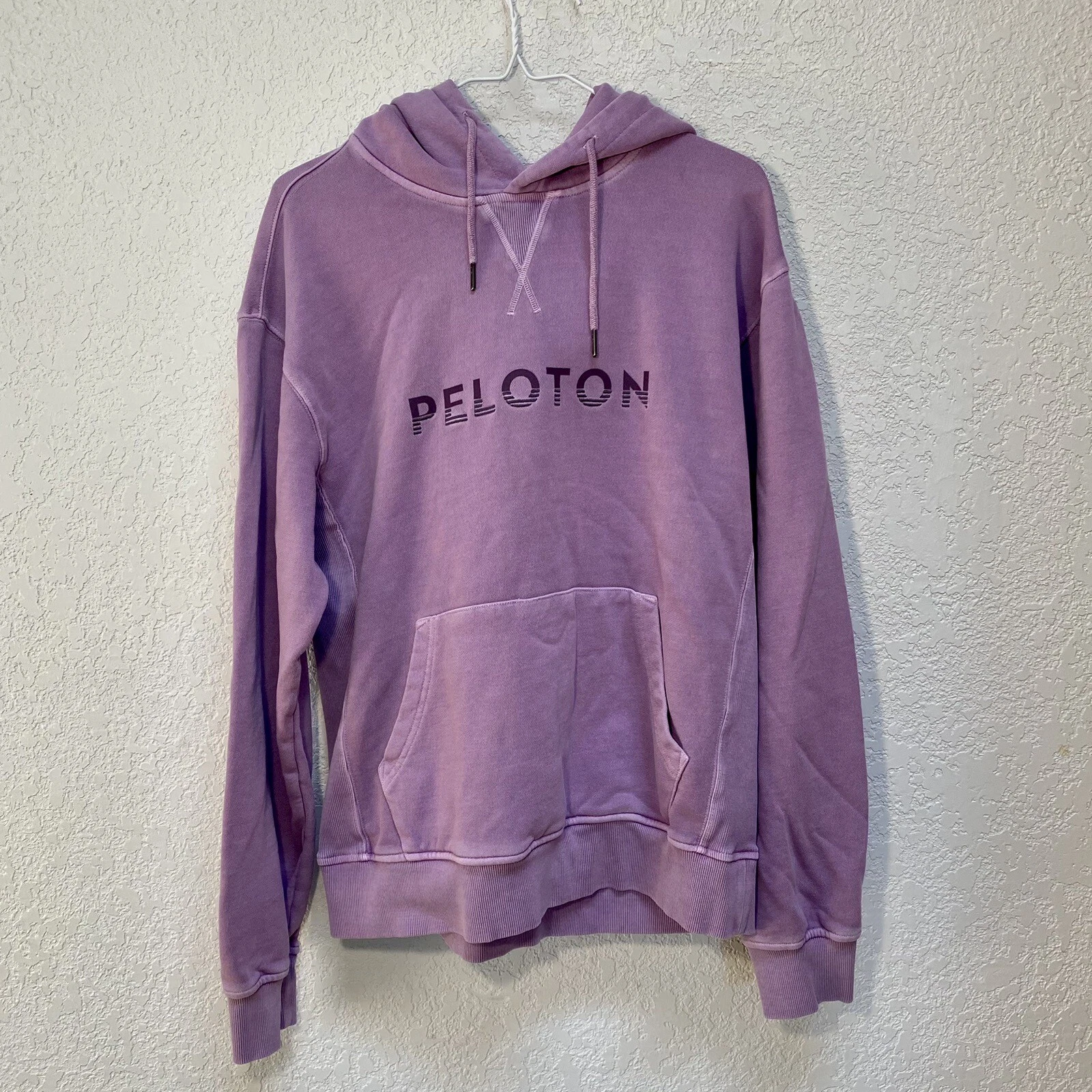Peloton Hoodie Adult Small Pullover Sweatshirt Lavender Activewear Athletic Wear
