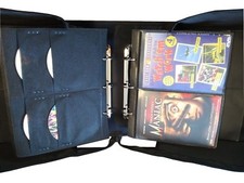 Gen 2 MegaDisc 240 DVD Album Black Nylon with Removable Sleeves Hold 120 Titles