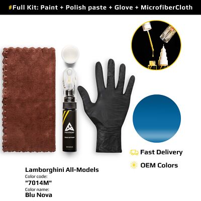 Touch up Paint for Lamborghini All Models Code: 7014M Blu Nova
