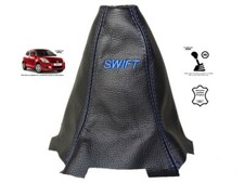 Schaltmanschette Schaltsack Fur Suzuki Swift 2010-2016 Leder "Swift" Blau