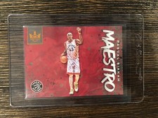 2019-20 Panini Court Kings Maestros Citrine #2 Pascal Siakam #/49.