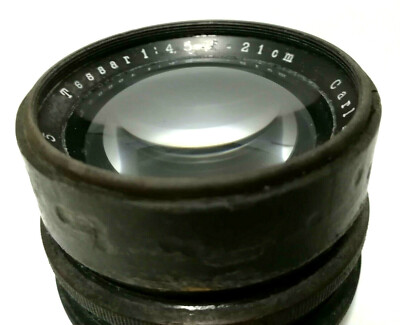AS IS (Antique) ] Carl Zeiss Jena Tessar f4.5 21cm 210mm Brass