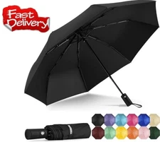 Yoobure Windproof Travel Umbrella Automatic UV Protection Compact Folding Sun Ra