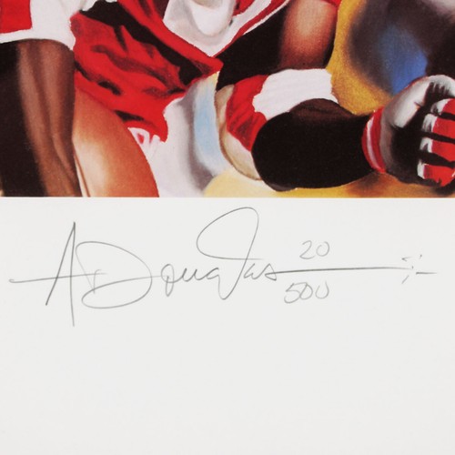 Ricky Watters Signed Lithograph 49ers "Raging Watters" - COA JSA - Picture 3 of 5