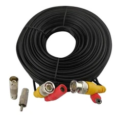 BNC Cable Video Power All-in-One Extension Cable 60FT CCTV Camera Wire with BNC