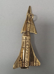 Authentic RARE Han Cholo original rocket blast 24K gold plated pendant with spoon sold out