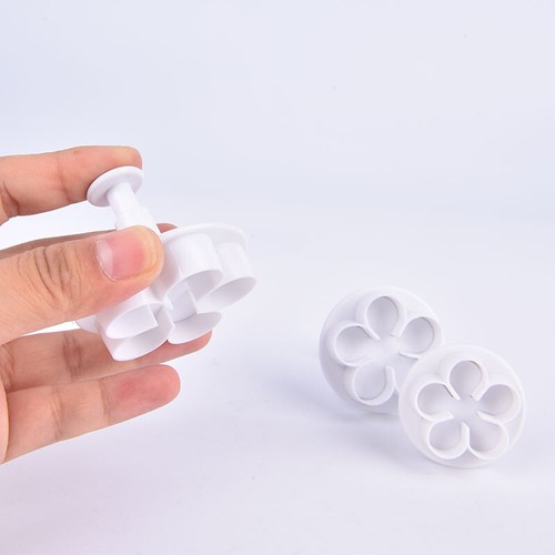 3Pcs Flower Plunger Cookie Cutter DIY Blossom Flower Cake Fondant Cake M`mx _af - Picture 8 of 9