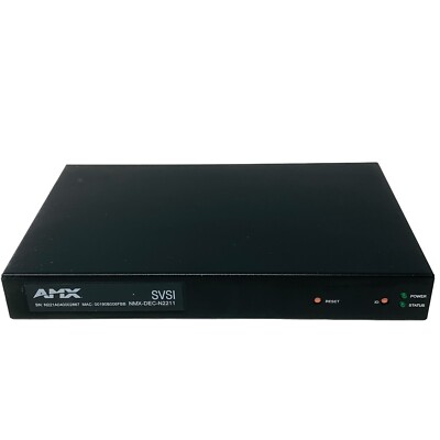 AMX SVSi N2211 N-Series, JPEG 2000 Digital Cinema Grade Video over IP Decoder