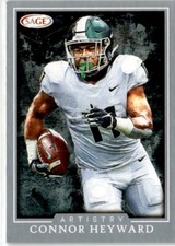 2022 Sage Silver Artistry Football card Connor Heyward