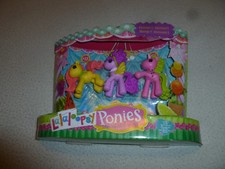NEW LALALOOPSY PONIES CAROUSEL 4 SET HASBRO NIB MGA ENTERTAINMENT MINI 3 PACK
