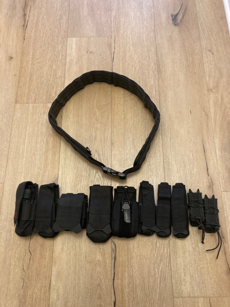 Police duty gear tactical gear lot duty gear security black molle gear
