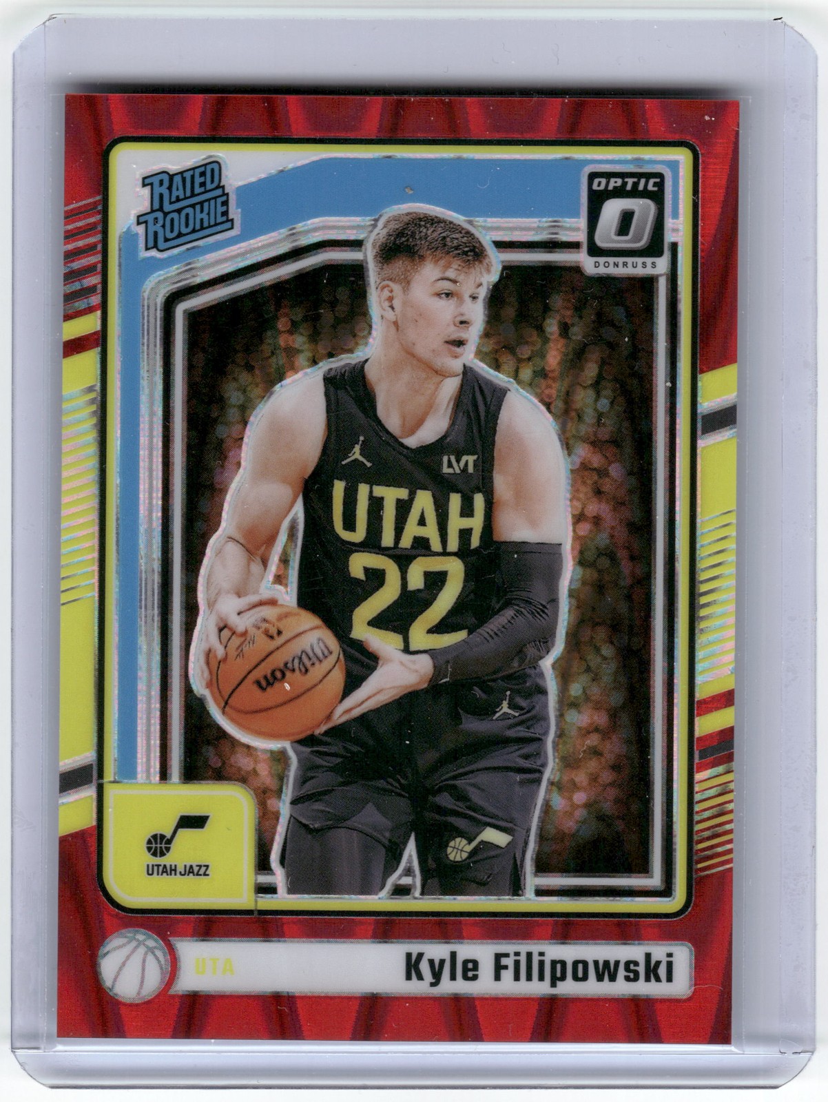 2024-25 Donruss Optic #300 Kyle Filipowski Red Seismic #136/149