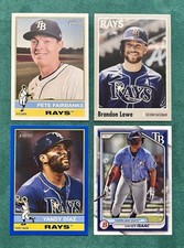 Topps/Bowman Rays Mixer feat Yandy Diaz Blue Border SP Color Match Heritage 2025