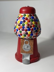 Hand Painted Ceramic Gum ball  Piggy Bank